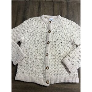 Vintage Cardigan Button Down 100 % Virgin Wool Sweather Pandora Scotchkin 50s